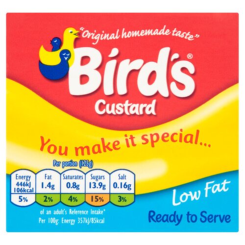 Bird's Low Fat Custard Ready To Serve (500 g)