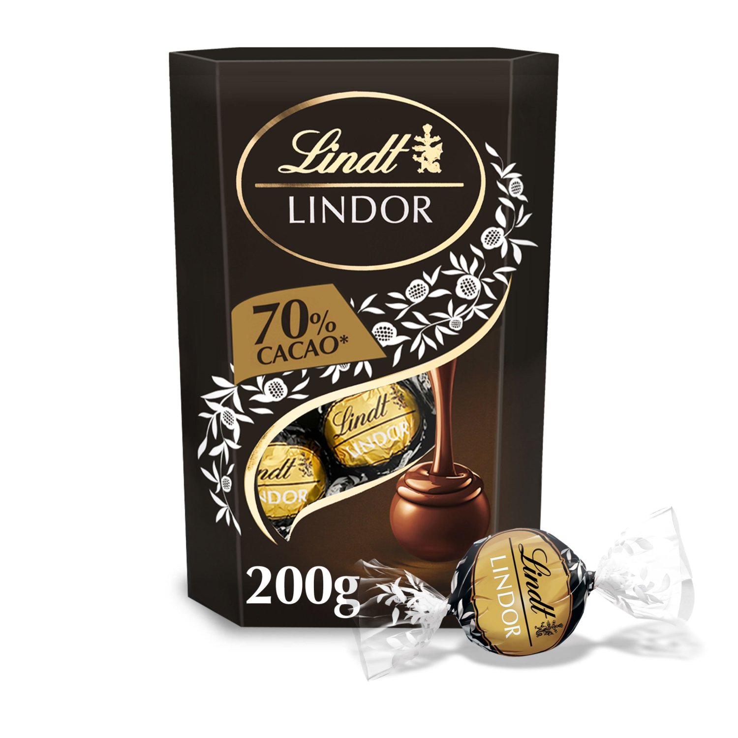 Lindt Lindor Extra Dark 70% Cornet (200 g)
