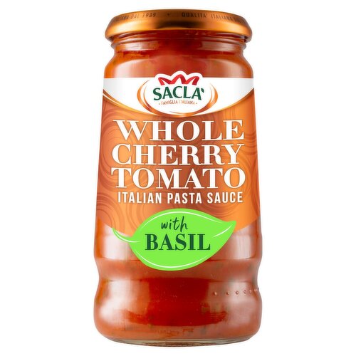 Sacla Whole Cherry Tomato & Basil Sauce (350 g)