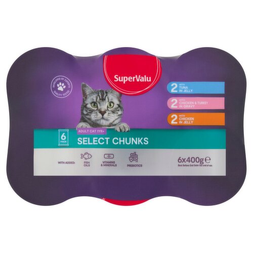 SuperValu Select Chunks Variety Cat Food Cans 6 Pack (400 g) Storefront EN
