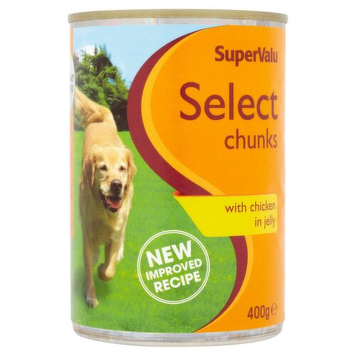 SuperValu Select Chunks with Chicken in Jelly Dog Food (400 g)