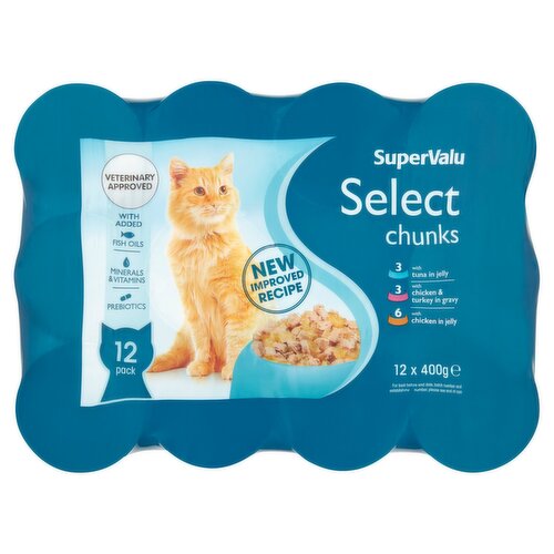 SuperValu Select Chunks Cat Food 12 Pack (400 g)