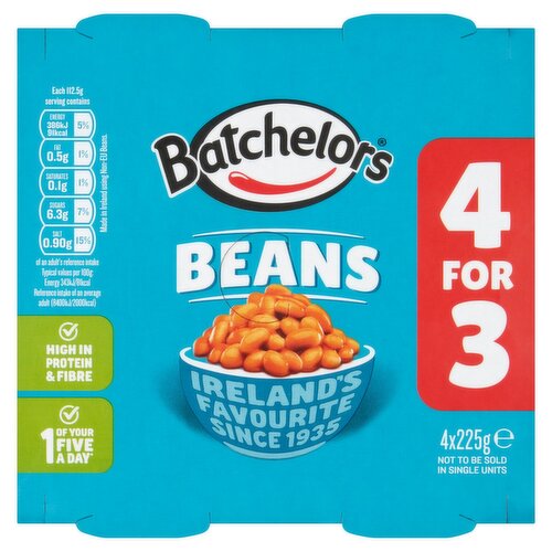 Batchelors Beans 4 For 3 Value Pack 4 Pack (225 g)