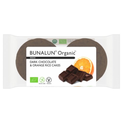 Bunalun Organic Dark Chocolate & Orange Rice Cakes (100 g) Storefront EN
