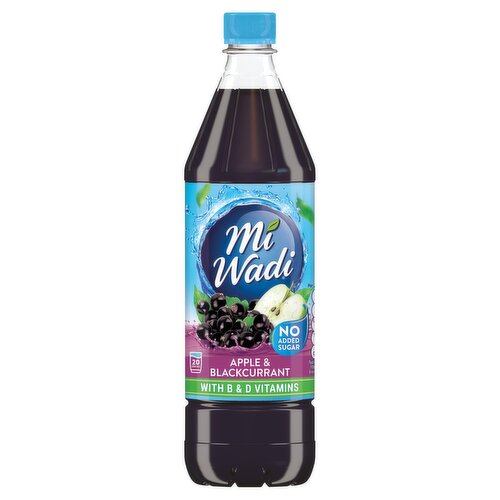 Mi Wadi Apple & Blackcurrant No Added Sugar Squash (1 L)