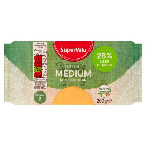 SuperValu Medium Red Cheddar (200 g)