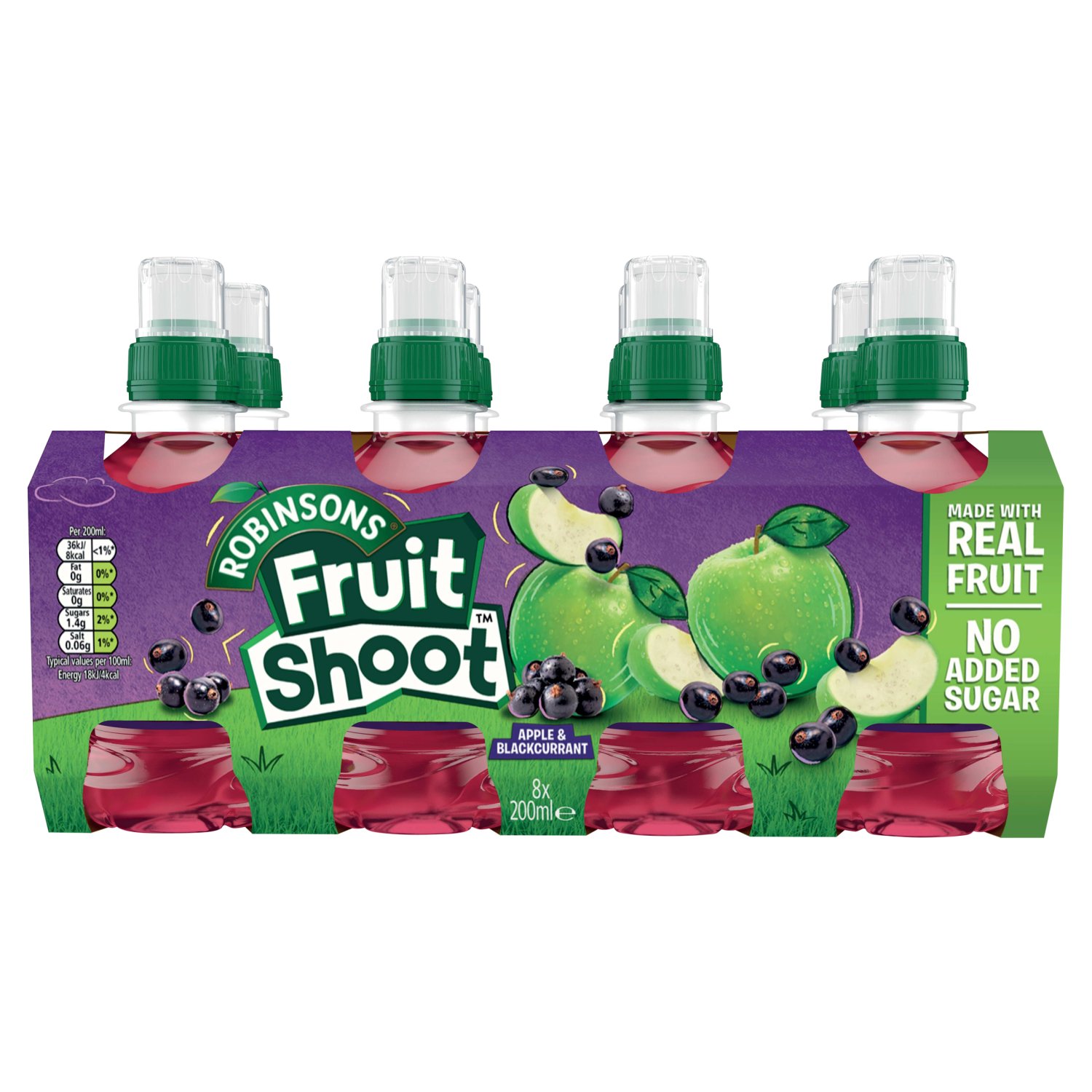 Robinsons Fruit Shoot Apple & Blackcurrant Kids Juice Drink 8 Pack (200 ml)