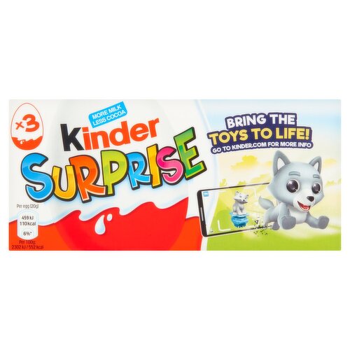 Kinder Chocolate Surprise 3 Pack (60 g) - Storefront EN