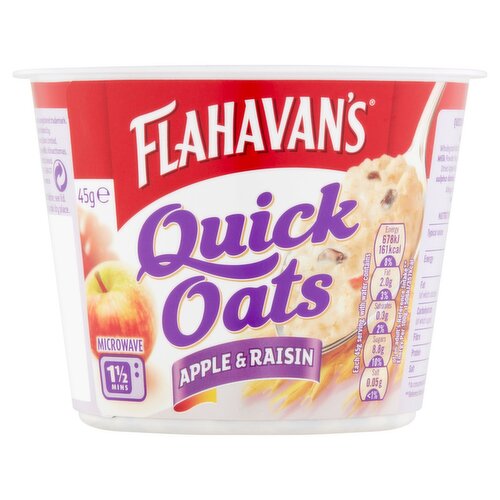 Flahavan's Apple & Raisin Quick Oats Pot (45 g)