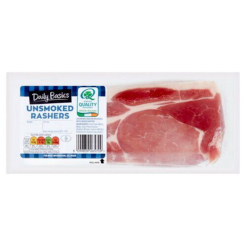 Daily Basics Unsmoked Rashers (400 g)