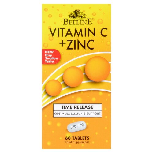 BeeLine Vitamin C & Zinc Tablets (60 Piece)