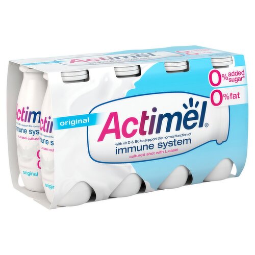 Danone Actimel 0% Original Yogurt Drink 8 Pack (100 g)