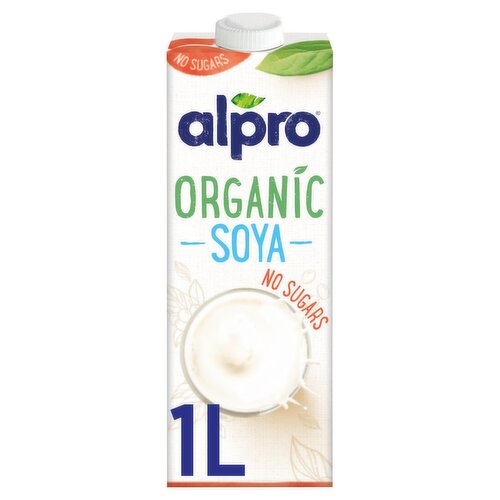 Alpro Dairy Free Organic Unsweetened Soya Milk (1 L)
