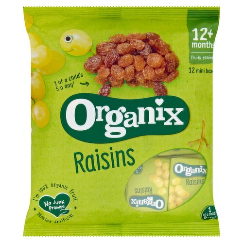 Organix Raisins 12 Mini Boxes 12+ Months (168 g)