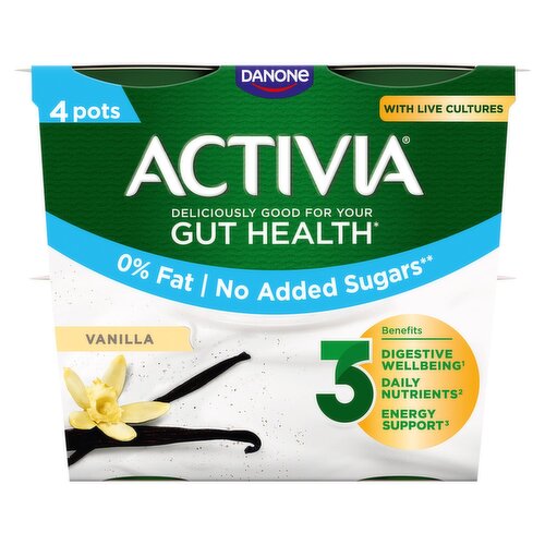 Danone Activia 0% Vanilla 4 Pack (460 g)