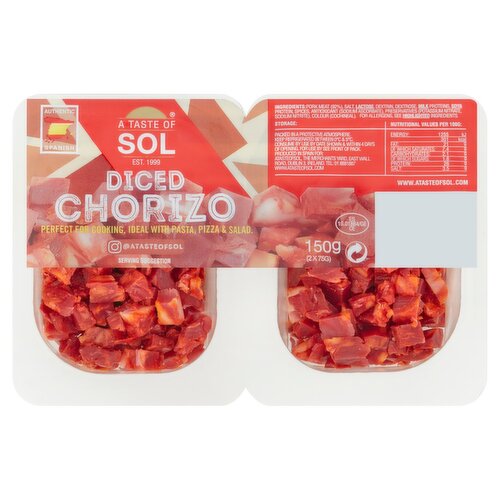 A Taste of Sol Diced Chorizo (150 g)