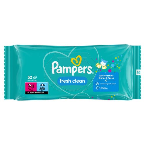 Pampers Fresh & Clean Baby Wipes (52 Piece)