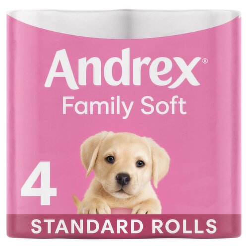 Andrex Family Soft Toilet Tissue (4 Roll)