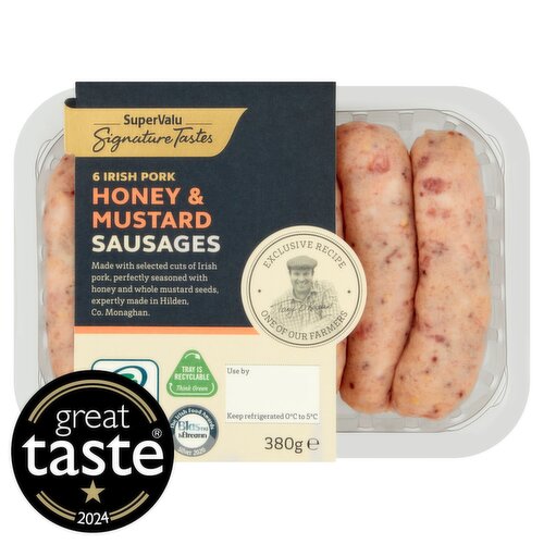 Signature Tastes Irish Pork Honey & Mustard Sausages (380 g)