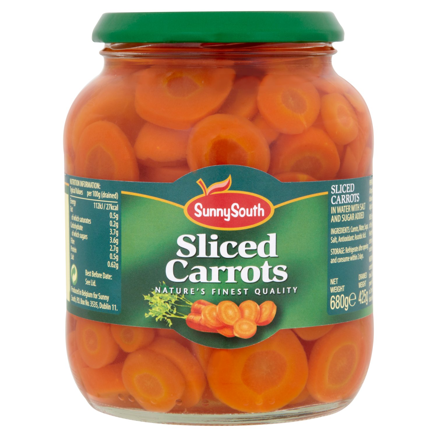 Sunny South Sliced Carrots In Jars (680 g)