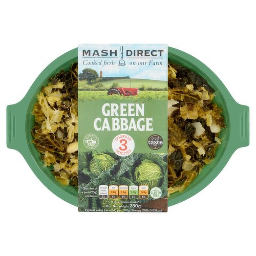 Mash Direct Gluten Free Green Cabbage (280 g)