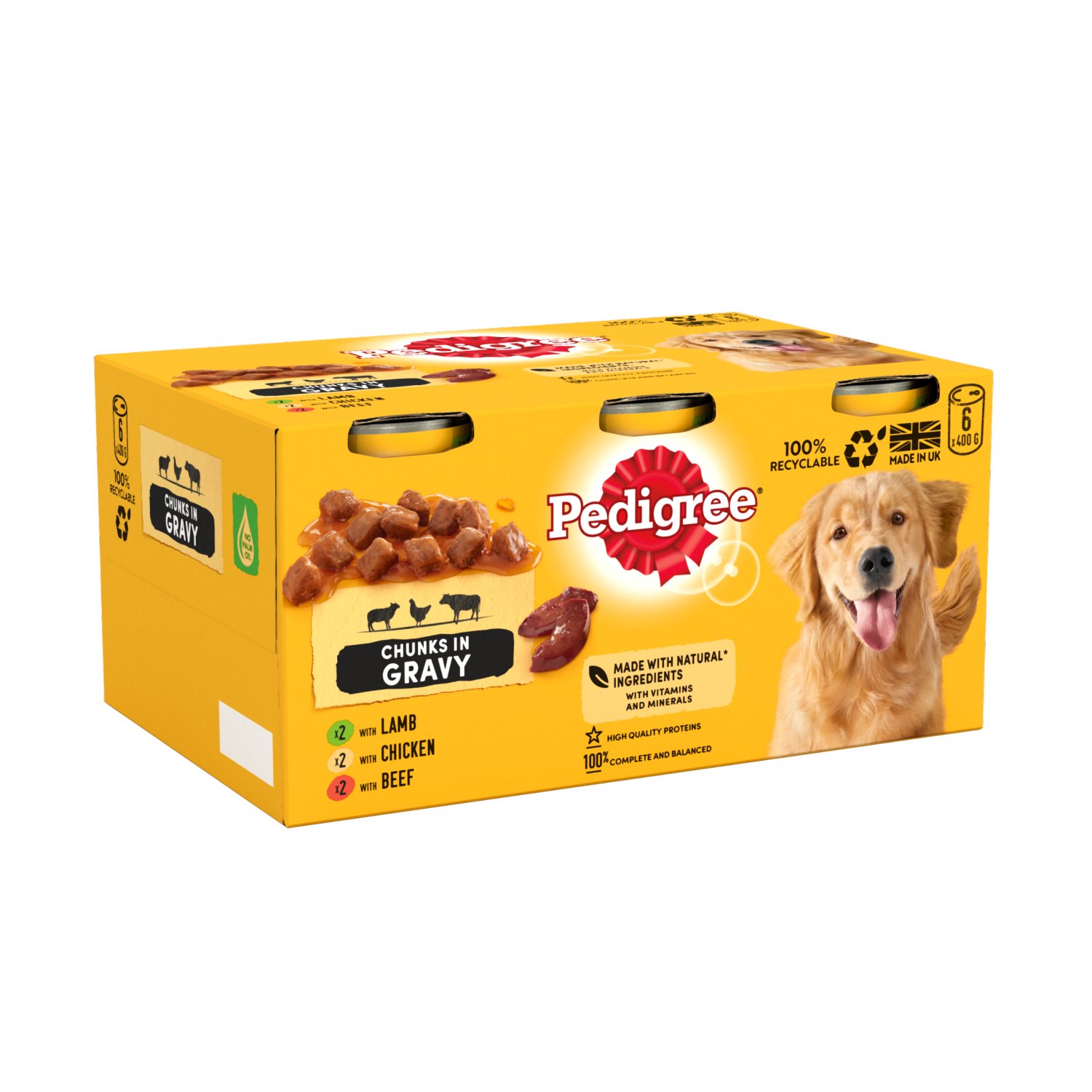 Pedigree Selection in Gravy Dog Food 6 Pack (400 g)