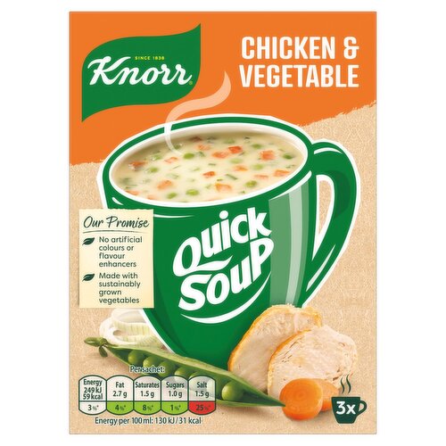Knorr Quick Soup Chicken & Vegetable 3 Pack (42 g) Storefront EN