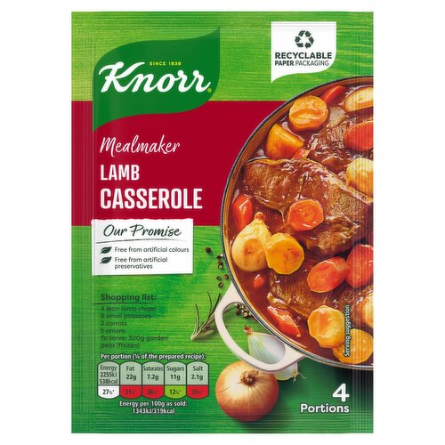 Knorr Lamb Stock Cubes 8 Pack 50g