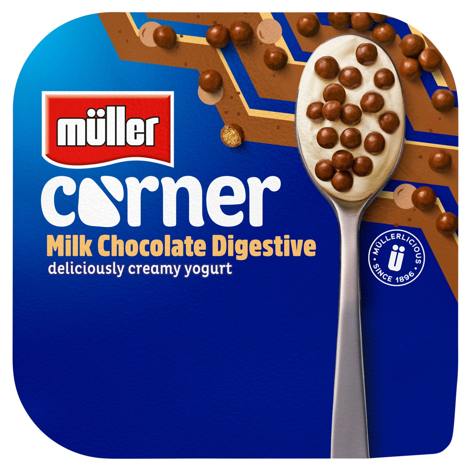 Muller Corner Milk Chocolate Digestive Yogurt (124 g)