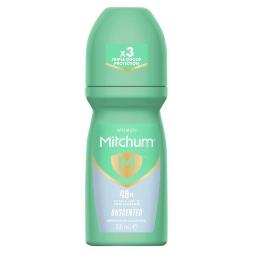 Mitchum Unscented 48HR Protection AntiPerspirant Roll On Deodorant
