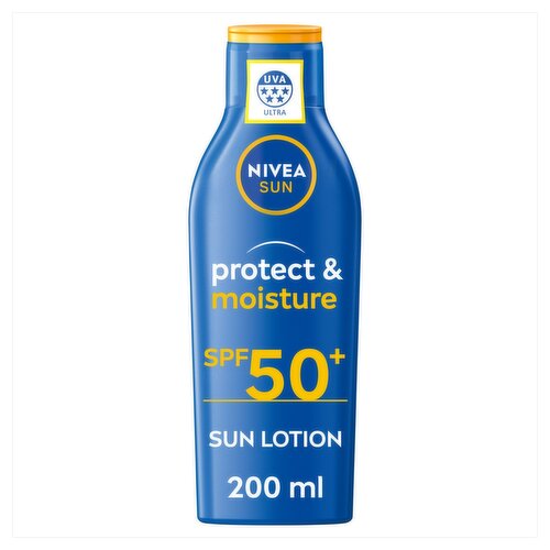 Nivea Sun Protect and Moisture Sun Lotion SPF 50+ (200 ml)