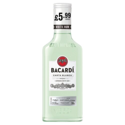 Bacardi Carta Blanca Rum (20 cl)