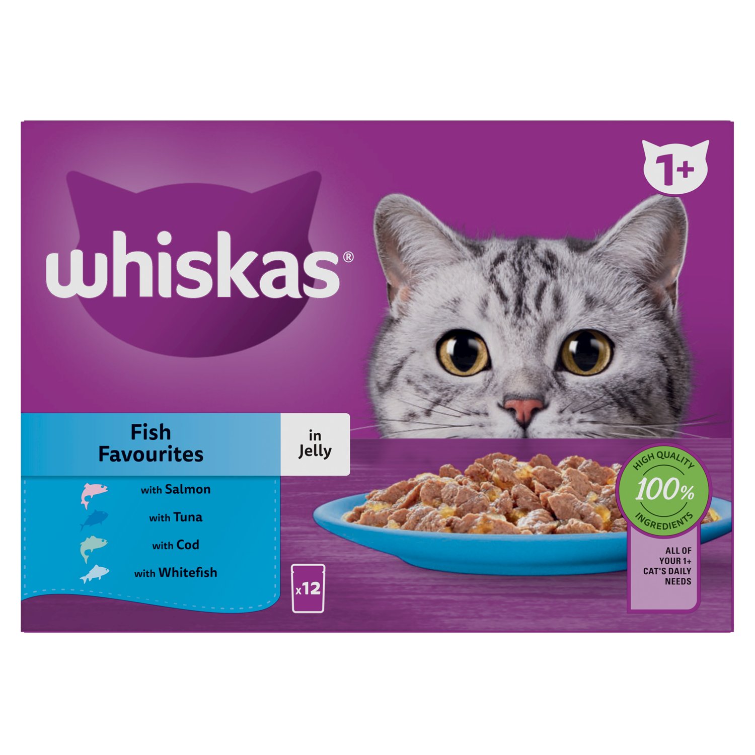 Whiskas Core 1+ Fish Selection In Jelly (85 g)