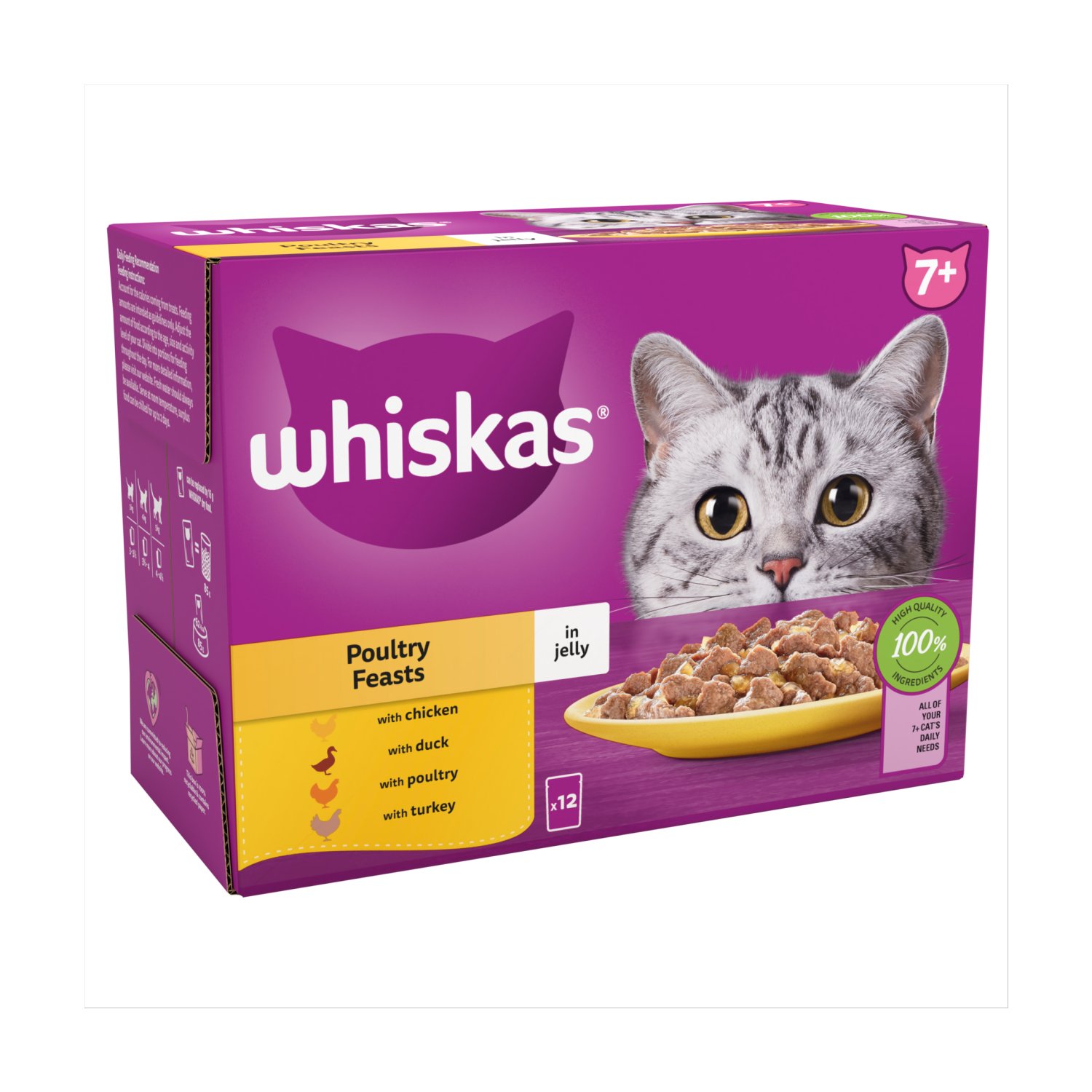 Whiskas Core 7+ Poultry Selection In Jelly (85 g)