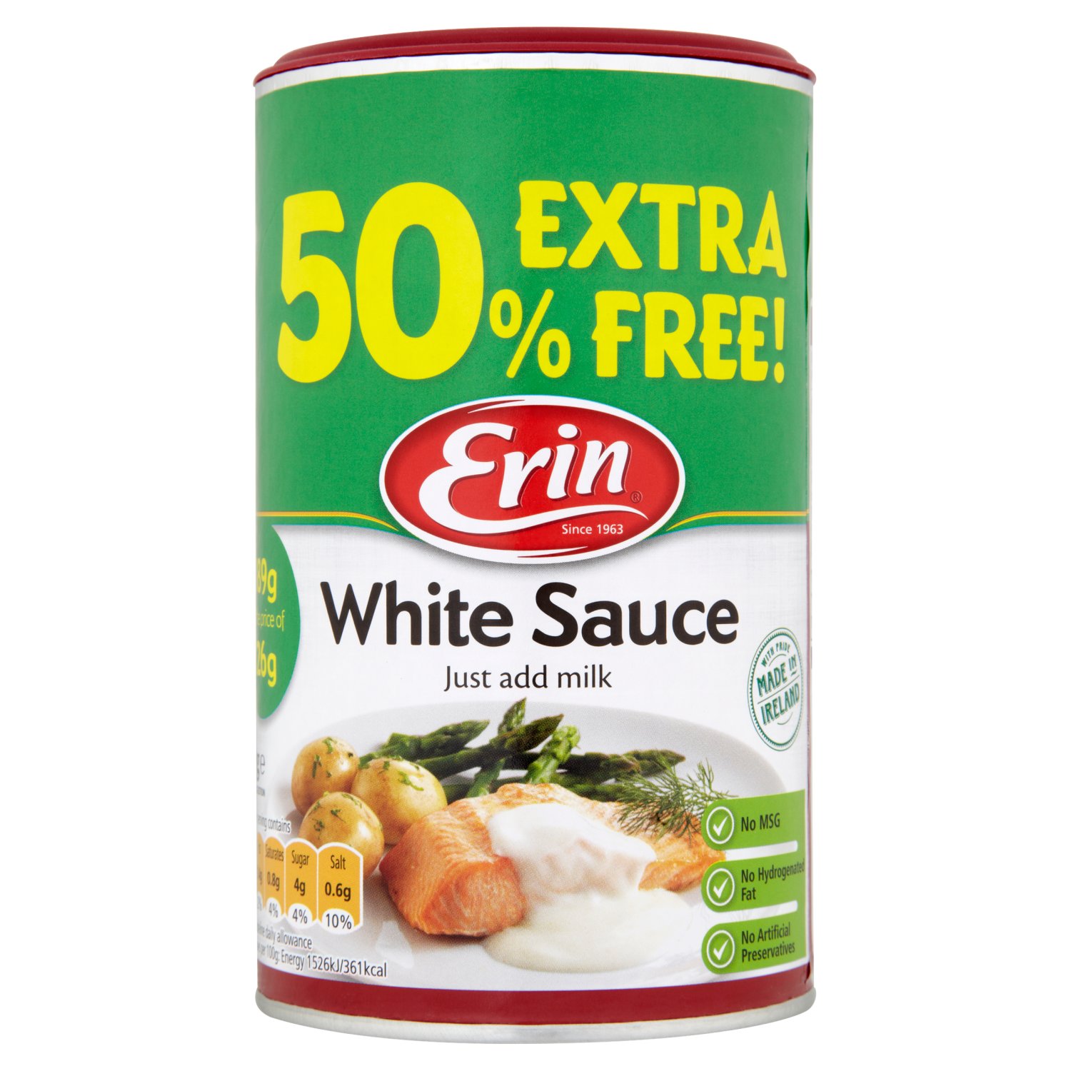 Erin White Sauce 50& Extra Free (126 g)