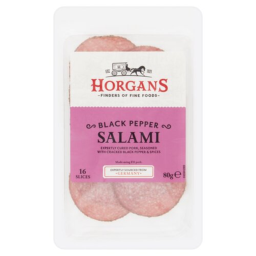 Black Pepper Salami Slices (80 g) Storefront EN