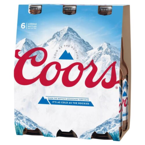 Coors Bottles 6 Pack (330 ml)