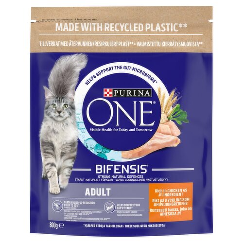 Purina One Chicken & Rice Adult Cat Food (800 g)