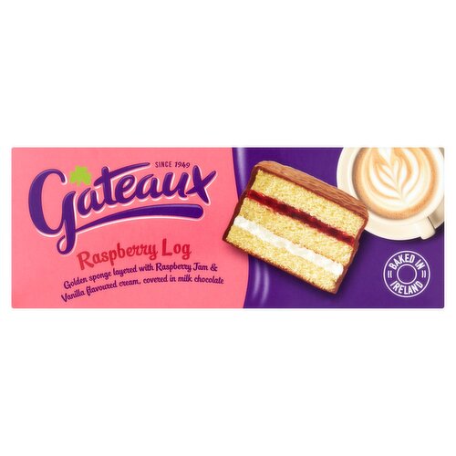 Gateaux Raspberry Log (215 g)