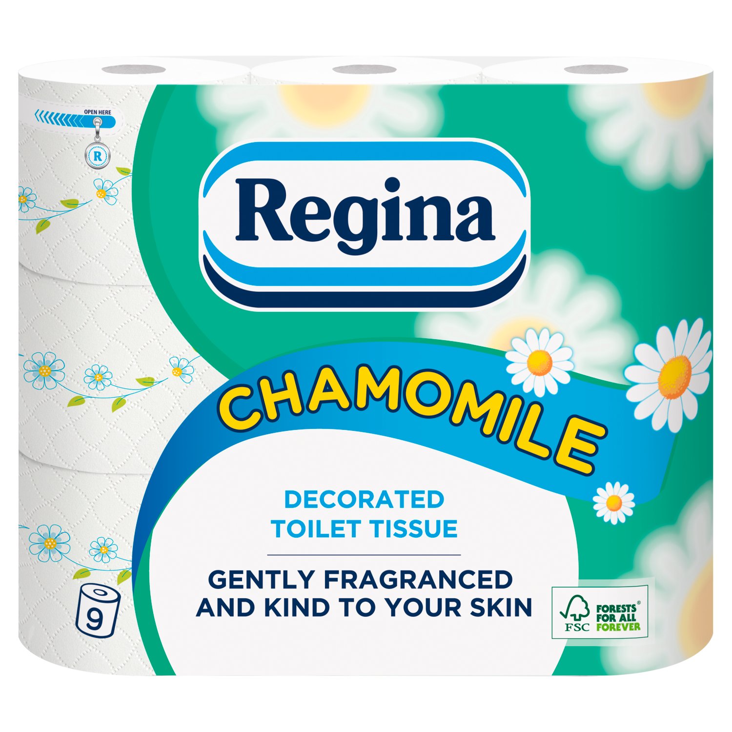 Regina Chamomile Soft Quilted Toilet Tissue 9 Rolls (9 Roll)