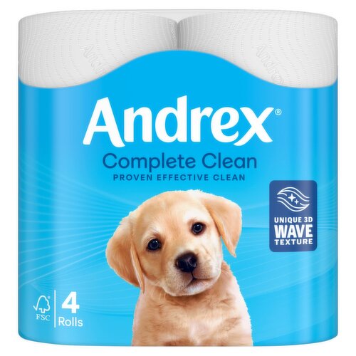 Andrex Classic Clean Toilet Tissue (4 Roll)