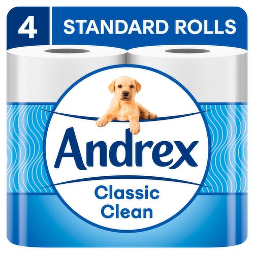 Andrex Complete Clean Toilet Tissue (4 Pack)