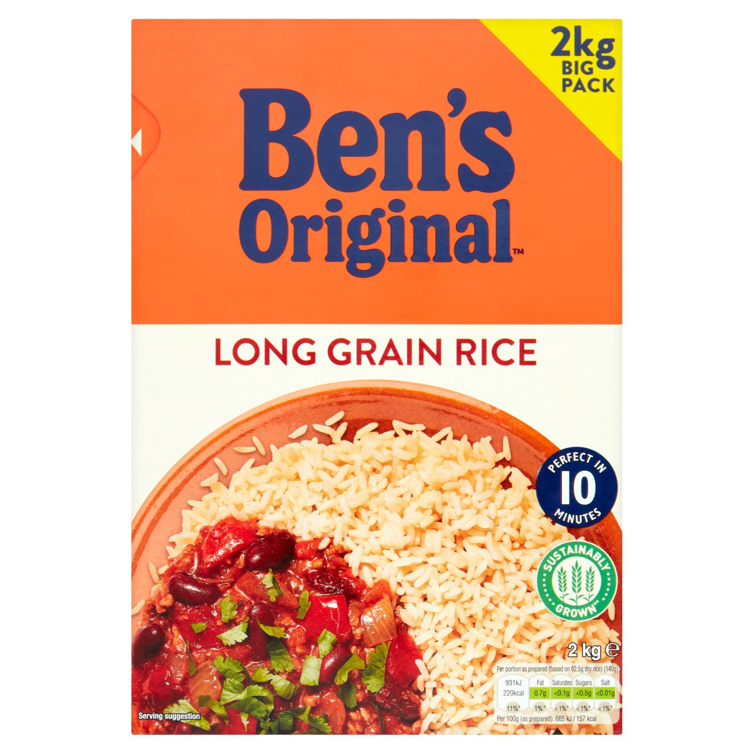Ben's Original Loose Long Grain Rice (2 kg)
