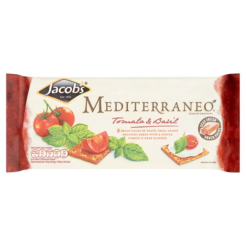 Jacob's Mediterraneo Tomato & Basil Crackers (250 g)
