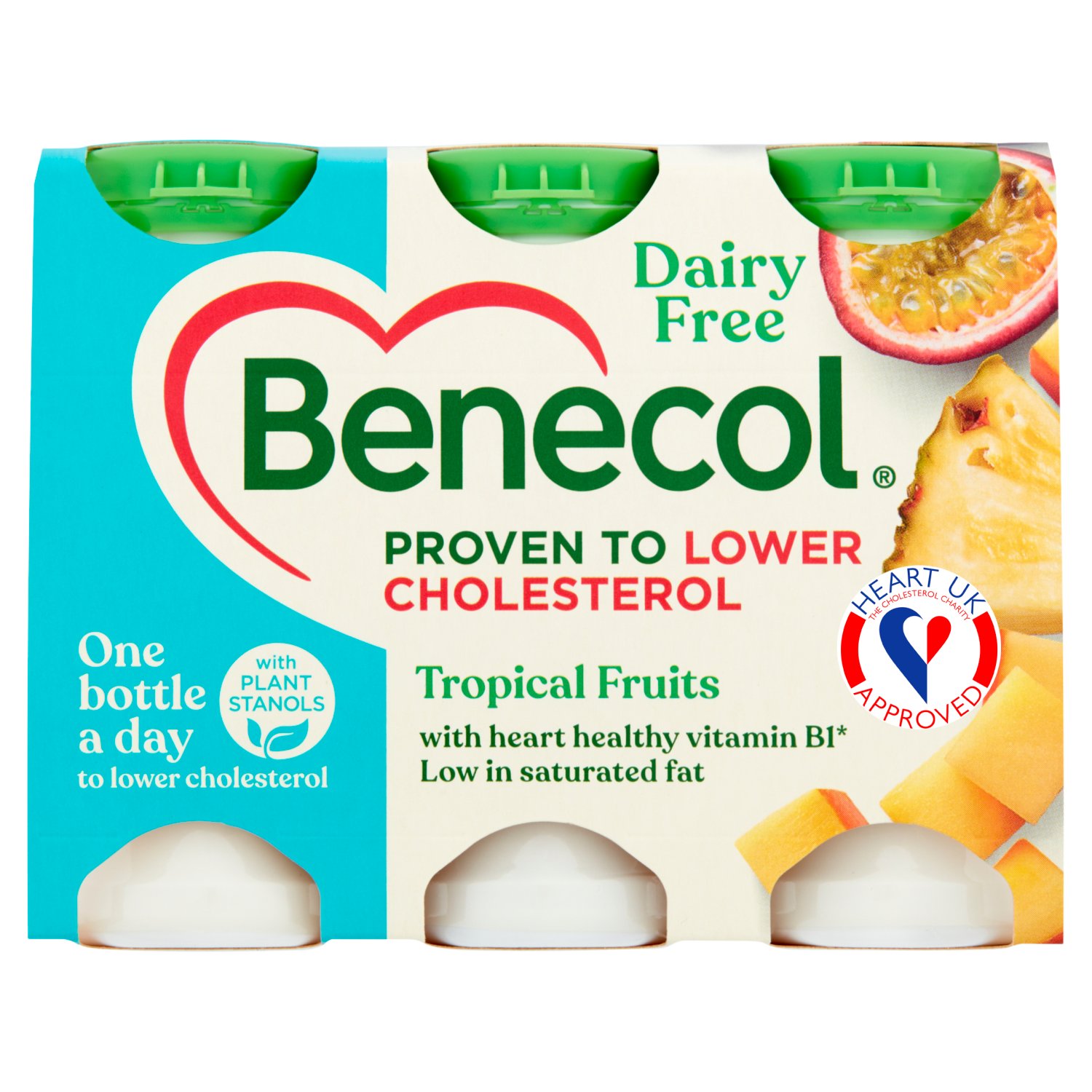 Benecol Dairy Free Tropical Yogurt Drink 6 Pack (405 g)