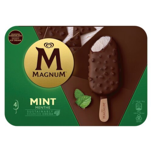 Magnum Mint Ice Creams 4 Pack (110 ml)