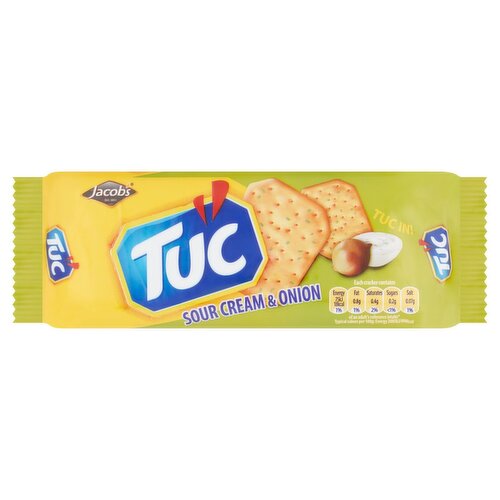 Jacob's Tuc Sour Cream & Onion Crackers (100 g) Storefront EN