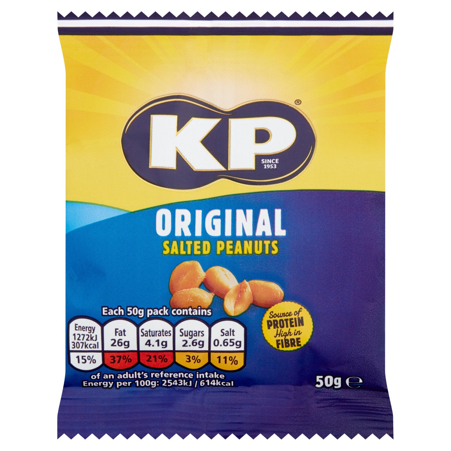 KP Origional Salted Peanuts Bag (50 g)