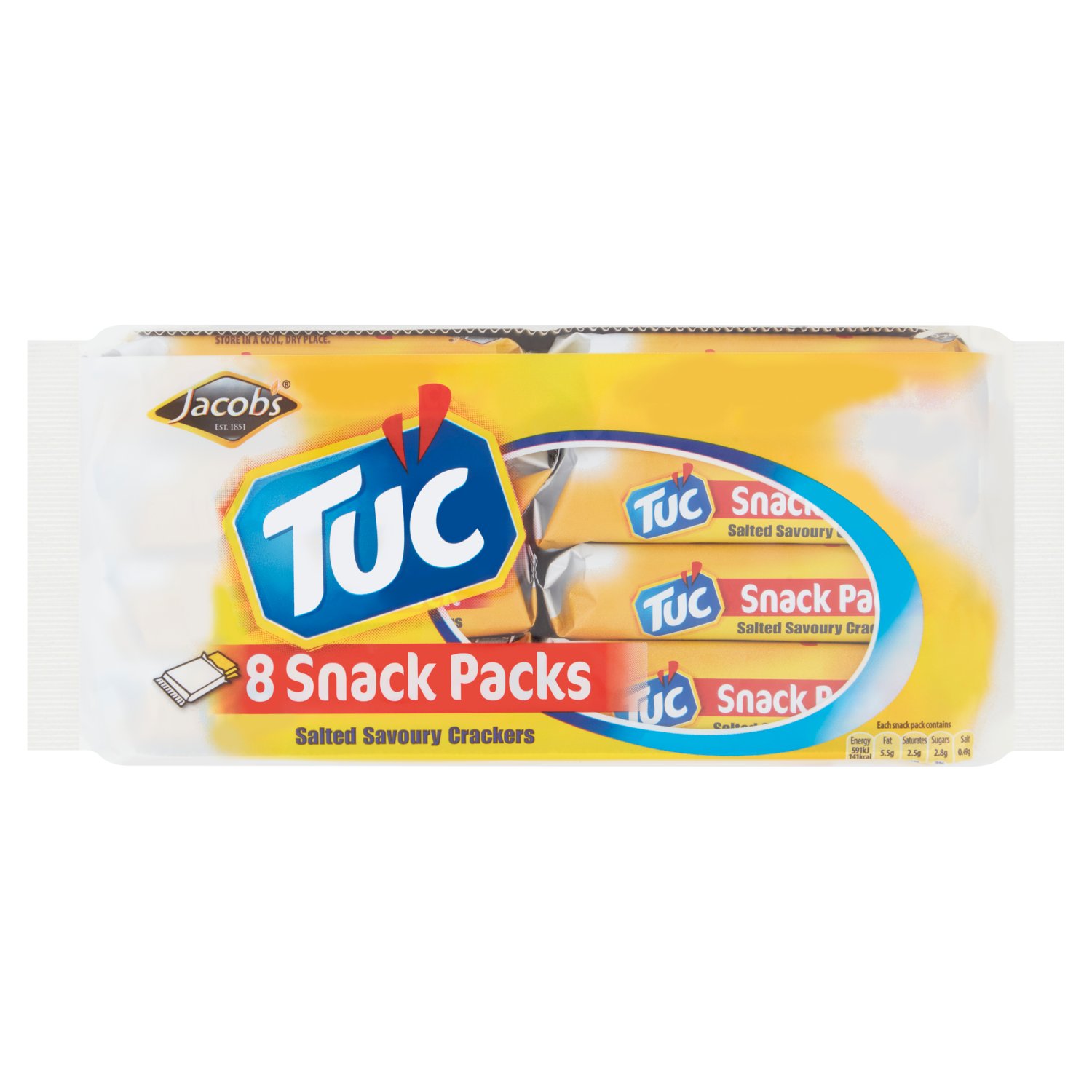 Jacob's Tuc 8 Snack Packs (250 g)