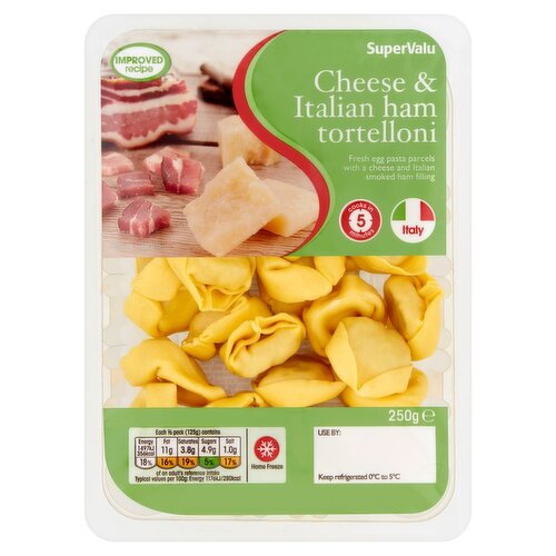 SuperValu Cheese &ITALIAN Ham Tortelloni Pasta (250 g)